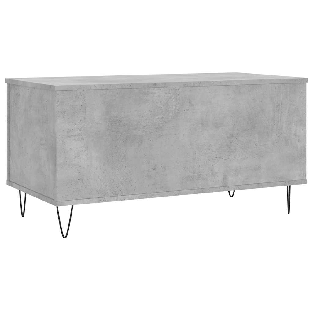 Betonszürke szerelt fa dohányzóasztal 90x44,5x45 cm 5
