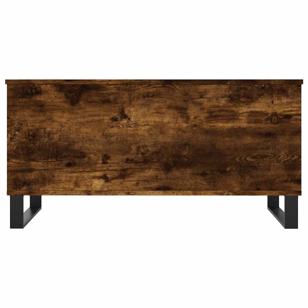 Füstös tölgy színű szerelt fa dohányzóasztal 90 x 44,5 x 45 cm 6