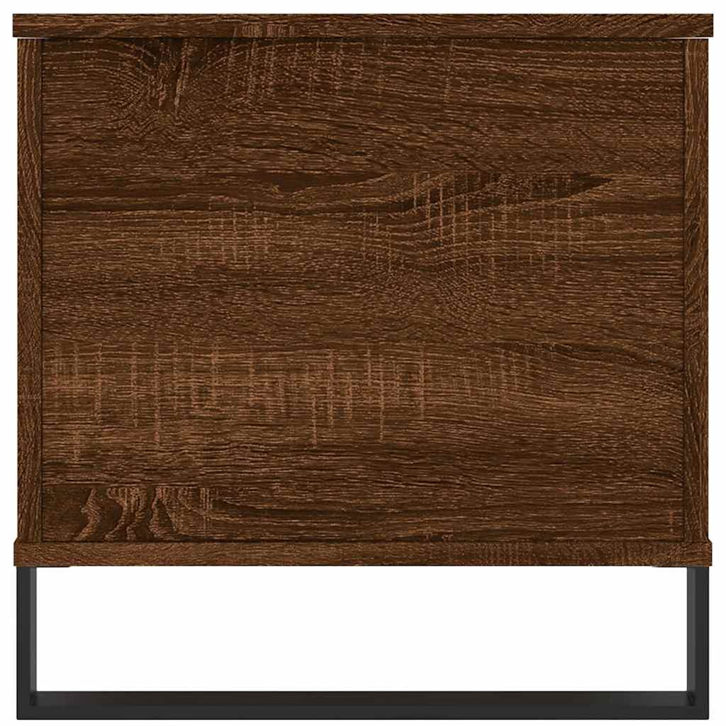 Barna tölgyszínű szerelt fa dohányzóasztal 90x44,5x45 cm 7