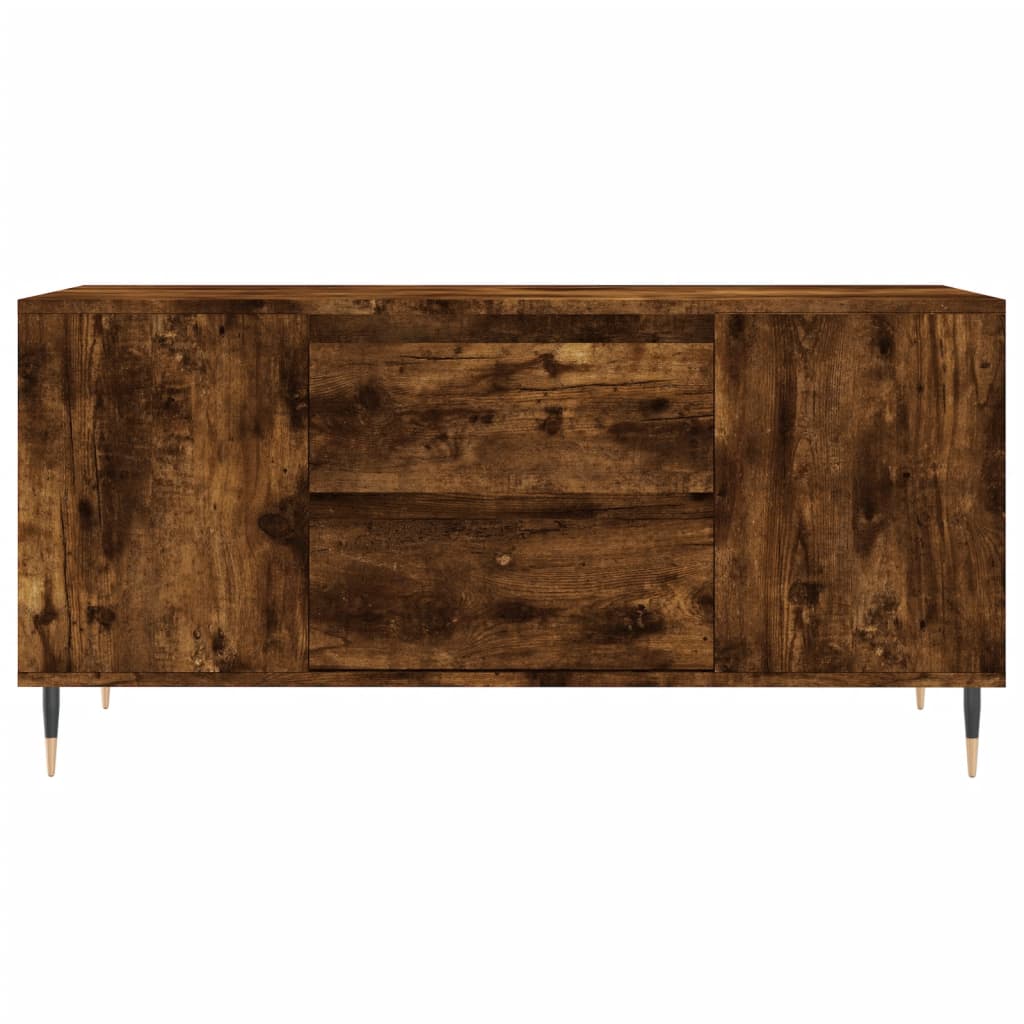 Füstös tölgy színű szerelt fa dohányzóasztal 102x44,5x50 cm 5