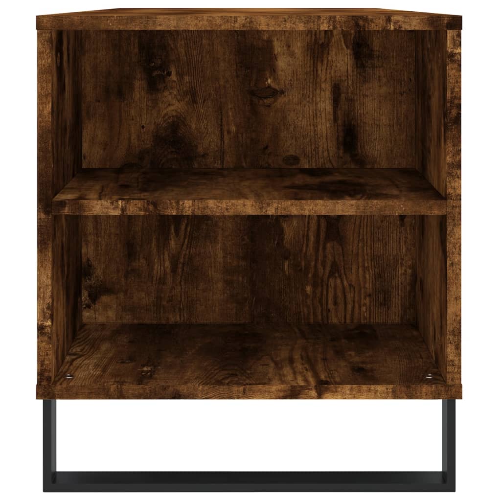 Füstös tölgy színű szerelt fa dohányzóasztal 102x44,5x50 cm 7