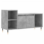Betonszürke szerelt fa TV-szekrény 100 x 35 x 55 cm 2