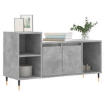 Betonszürke szerelt fa TV-szekrény 100 x 35 x 55 cm 3