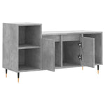 Betonszürke szerelt fa TV-szekrény 100 x 35 x 55 cm 6