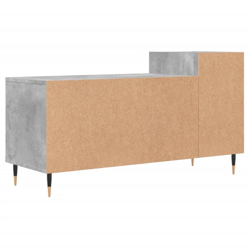 Betonszürke szerelt fa TV-szekrény 100 x 35 x 55 cm 8