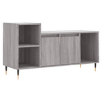 Szürke sonoma színű szerelt fa TV-szekrény 100x35x55 cm 2