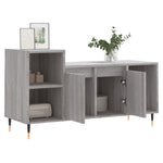Szürke sonoma színű szerelt fa TV-szekrény 100x35x55 cm 4