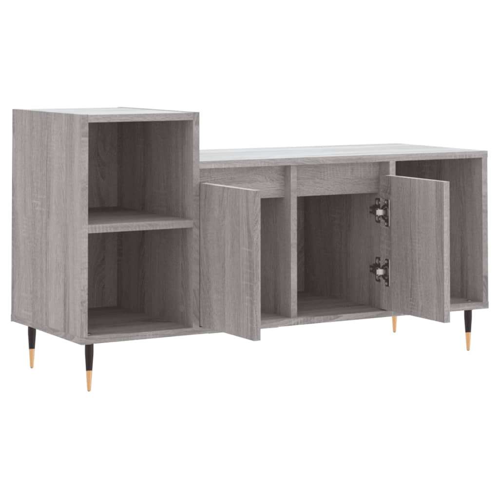 Szürke sonoma színű szerelt fa TV-szekrény 100x35x55 cm 6