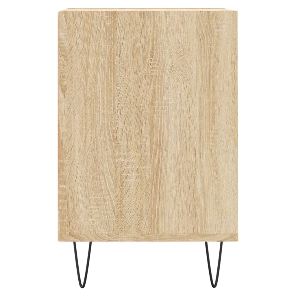 Sonoma tölgyszínű szerelt fa TV-szekrény 100x35x55 cm 7