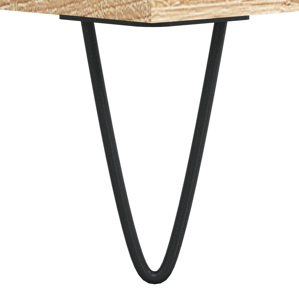 Sonoma tölgyszínű szerelt fa TV-szekrény 100x35x55 cm 10