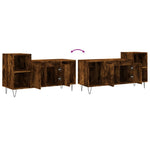 Füstös tölgy színű szerelt fa TV-szekrény 100x35x55 cm 9