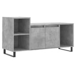 Betonszürke szerelt fa TV-szekrény 100 x 35 x 55 cm 2
