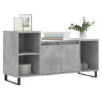 Betonszürke szerelt fa TV-szekrény 100 x 35 x 55 cm 3