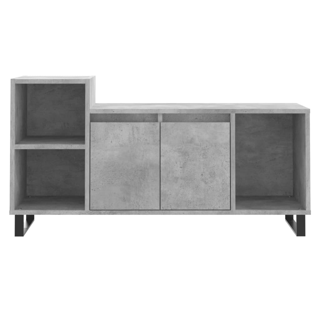 Betonszürke szerelt fa TV-szekrény 100 x 35 x 55 cm 5