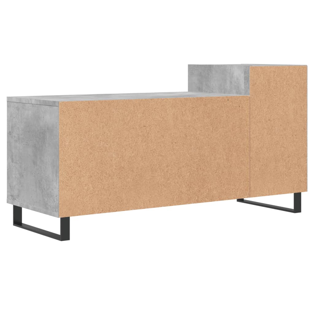 Betonszürke szerelt fa TV-szekrény 100 x 35 x 55 cm 8