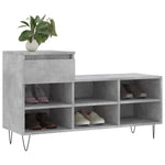 Betonszürke szerelt fa cipőszekrény 102x36x60 cm 3