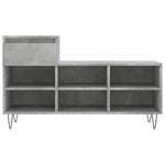 Betonszürke szerelt fa cipőszekrény 102x36x60 cm 5