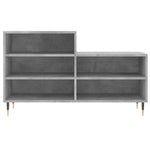 Betonszürke szerelt fa cipőszekrény 102x36x60 cm 4