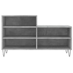 Betonszürke szerelt fa cipőszekrény 102x36x60 cm 4