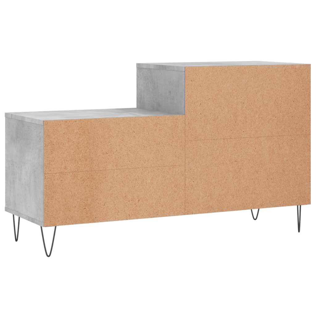 Betonszürke szerelt fa cipőszekrény 102x36x60 cm 6