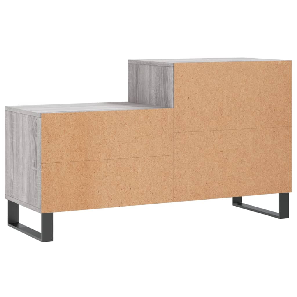 Szürke sonoma színű szerelt fa cipősszekrény 102x36x60 cm 6