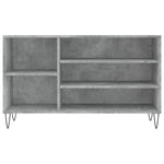 Betonszürke szerelt fa cipőszekrény 102x36x60 cm 4