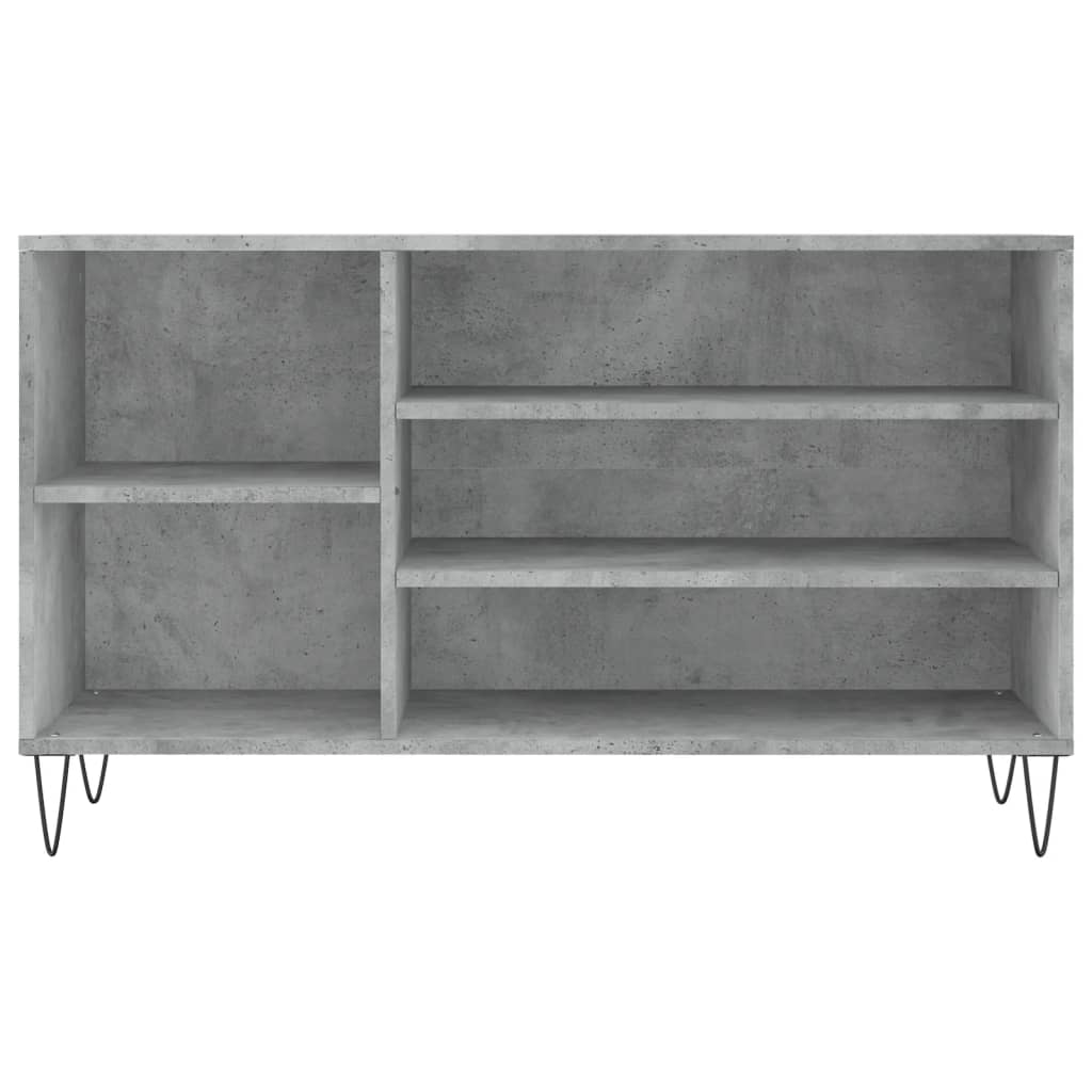 Betonszürke szerelt fa cipőszekrény 102x36x60 cm 4