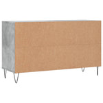 Betonszürke szerelt fa cipőszekrény 102x36x60 cm 6