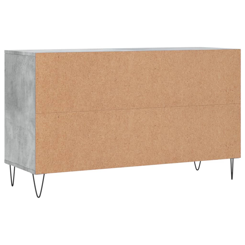 Betonszürke szerelt fa cipőszekrény 102x36x60 cm 6