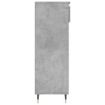 Betonszürke szerelt fa cipőszekrény 40 x 36 x 105 cm 7
