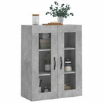 Betonszürke szerelt fa fali szekrény 69,5 x 34 x 90 cm 4