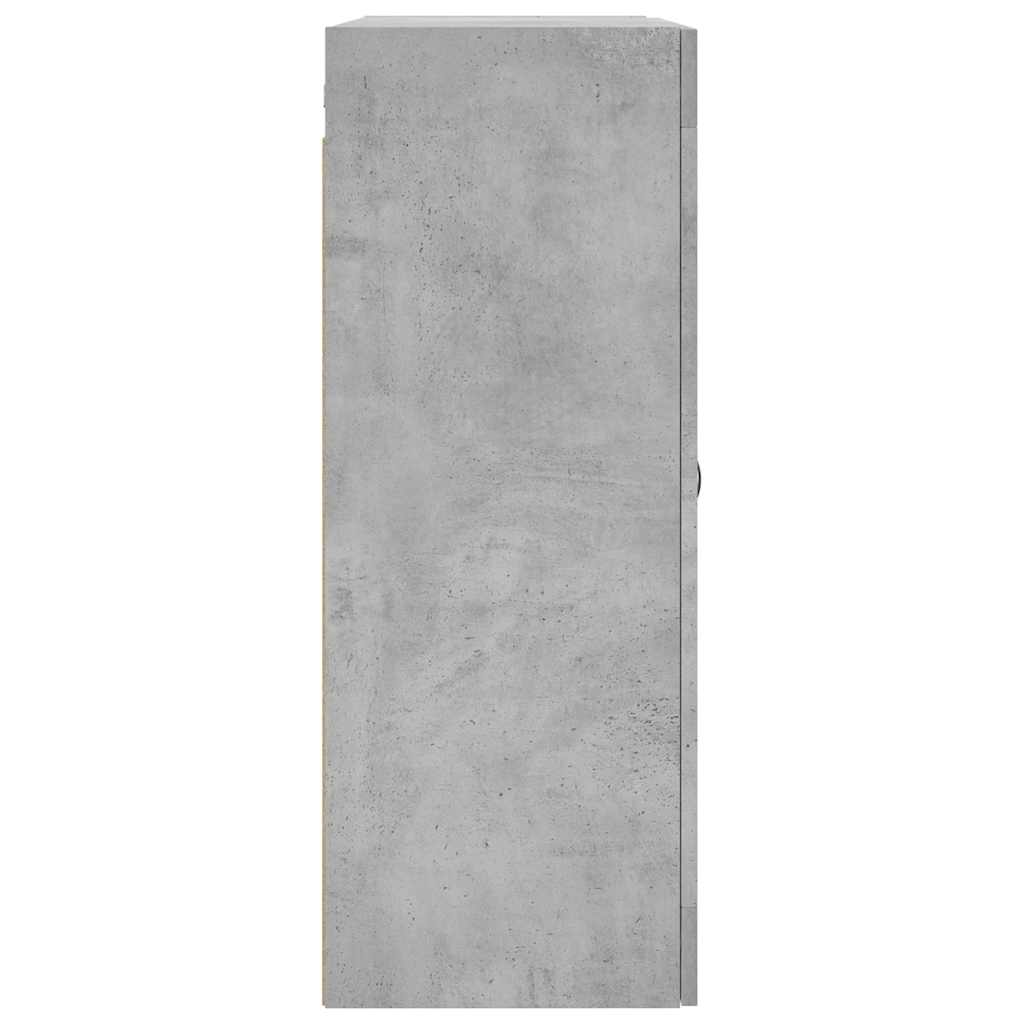 Betonszürke szerelt fa fali szekrény 69,5 x 34 x 90 cm 8