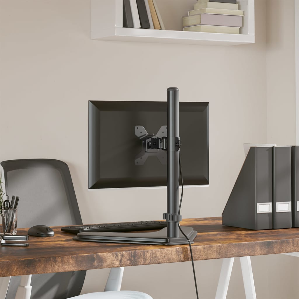 Fekete acél monitorállvány VESA 75/100 mm 3