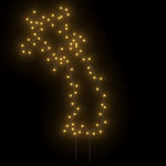 Karácsonyi hullócsillag fénydekoráció cövekkel 80 LED 62 cm 3