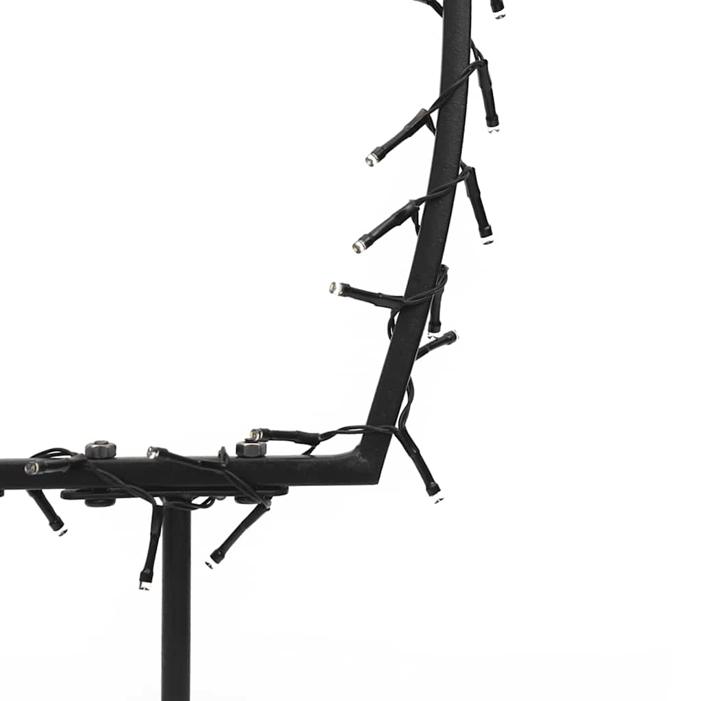 Karácsonyi hullócsillag fénydekoráció cövekkel 80 LED 62 cm 8
