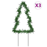 Karácsonyfa fénydekoráció 3 db cövekkel 50 LED 30 cm 2