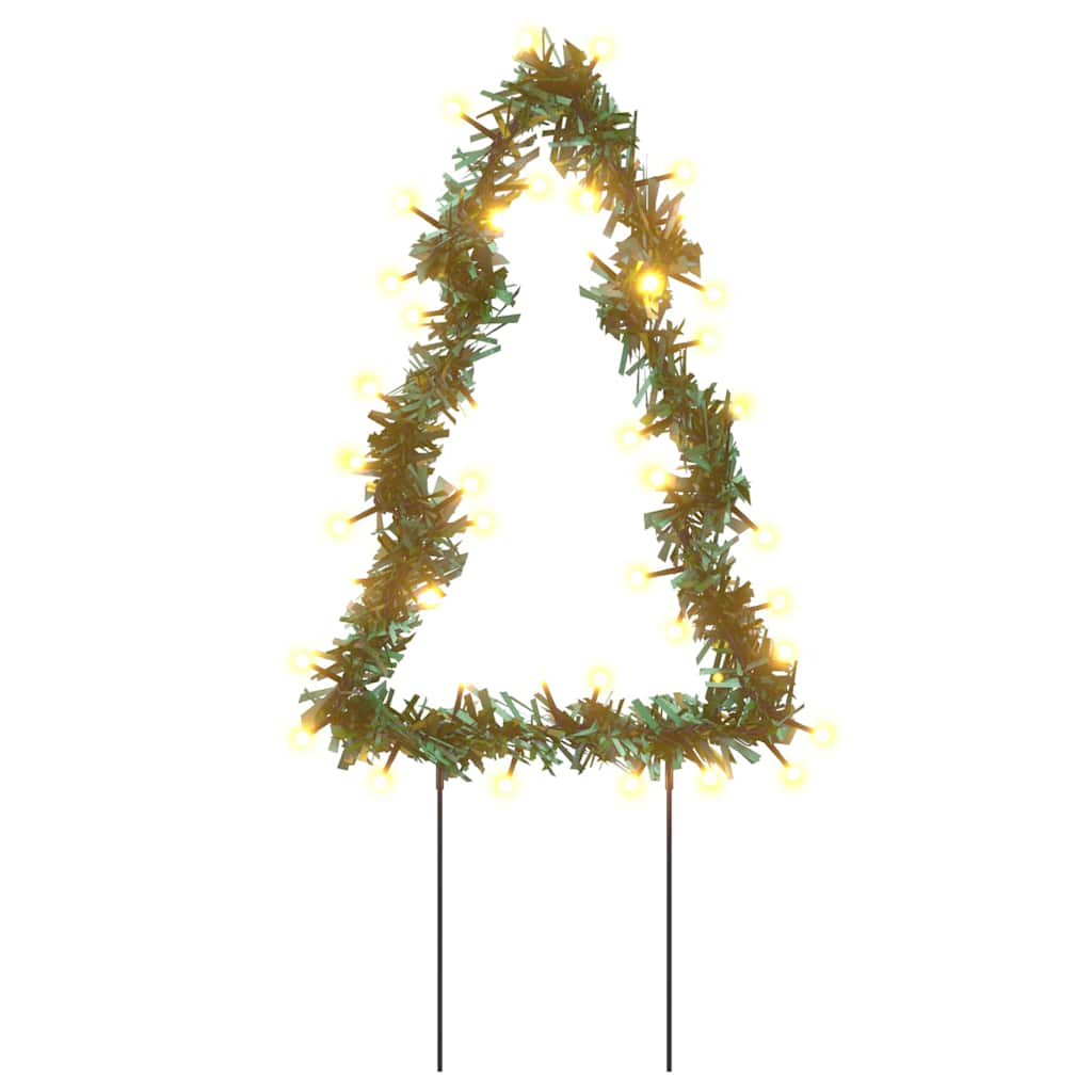 Karácsonyfa fénydekoráció 3 db cövekkel 50 LED 30 cm 4
