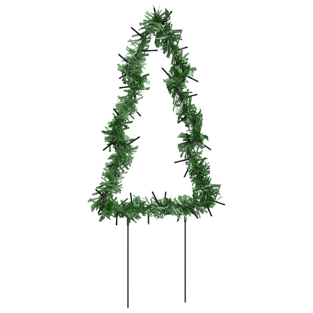 Karácsonyfa fénydekoráció 3 db cövekkel 50 LED 30 cm 6
