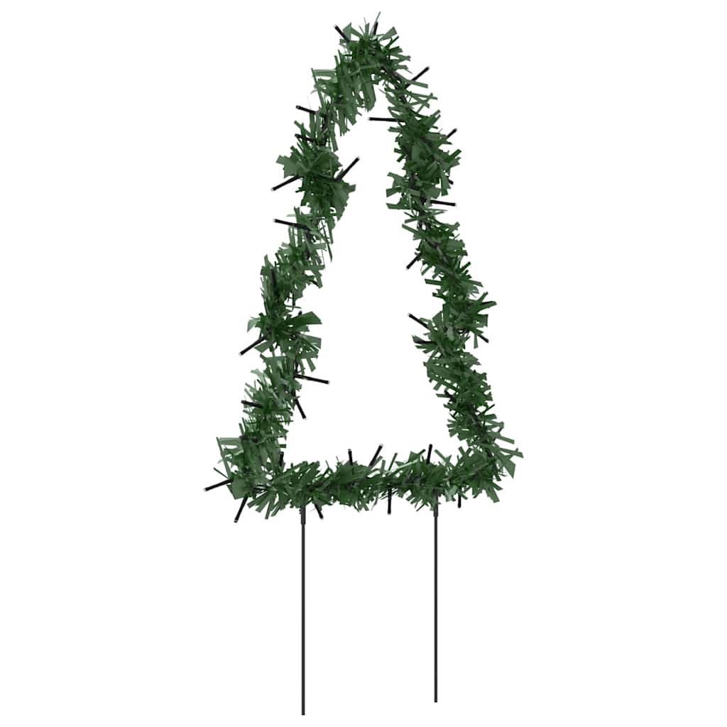 Karácsonyfa fénydekoráció 3 db cövekkel 50 LED 30 cm 8