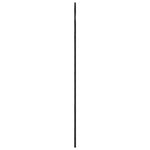 Fekete ívelt vas fali tükör 60x130 cm 4