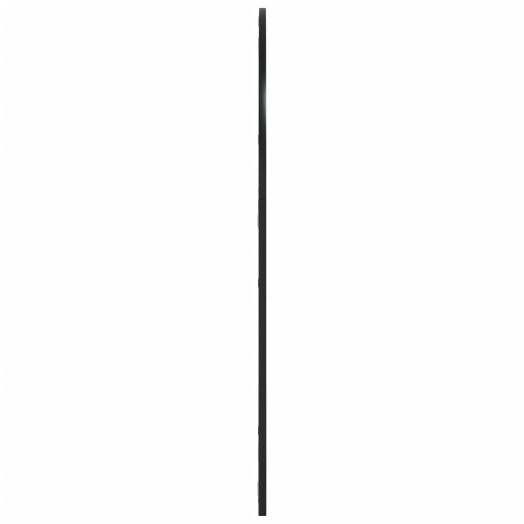 Fekete ívelt vas fali tükör 80x100 cm 4