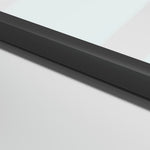 Fekete edzett üveg és alumínium vékony beltéri ajtó 93x201,5 cm 6