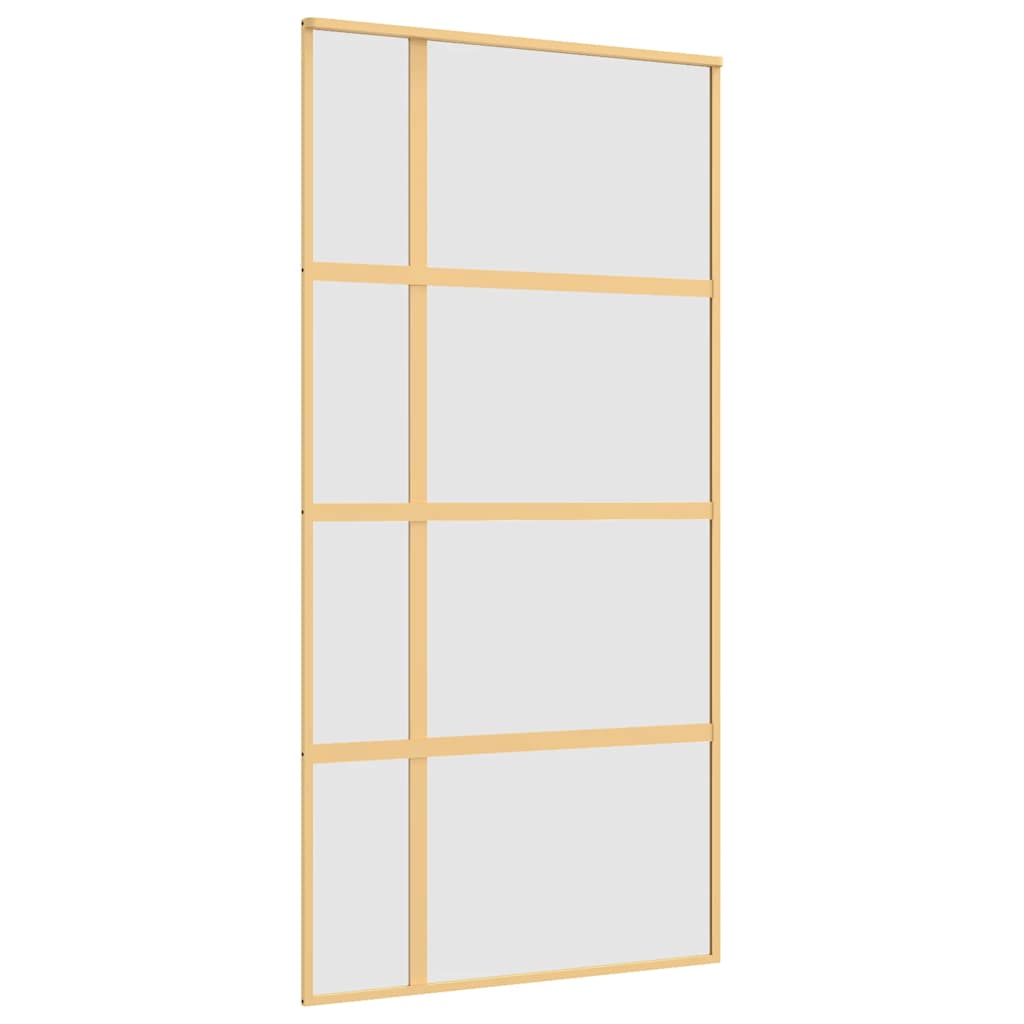 Aranyszínű ESG tejüveg és alumínium tolóajtó 102,5 x 205 cm 2