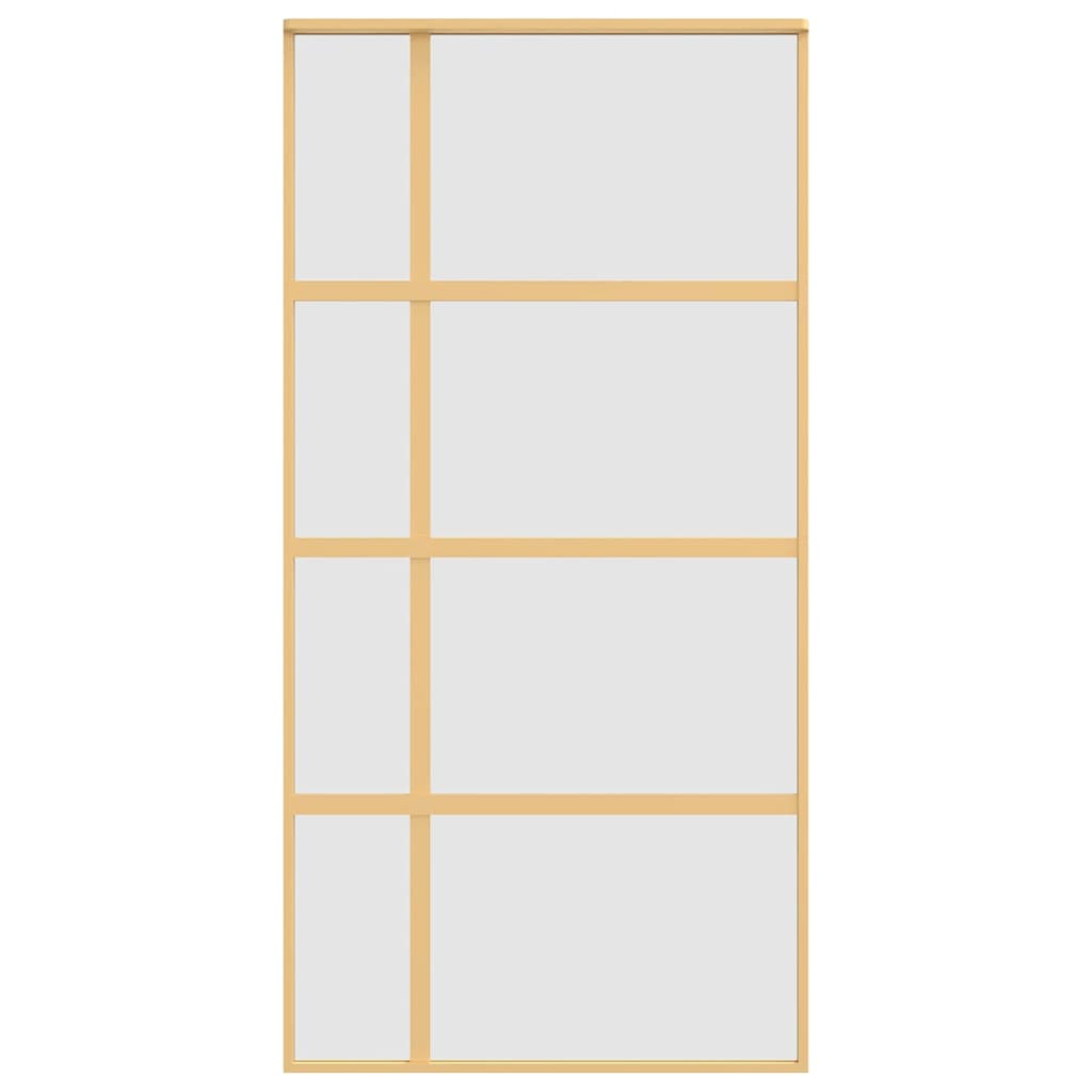 Aranyszínű ESG tejüveg és alumínium tolóajtó 102,5 x 205 cm 4