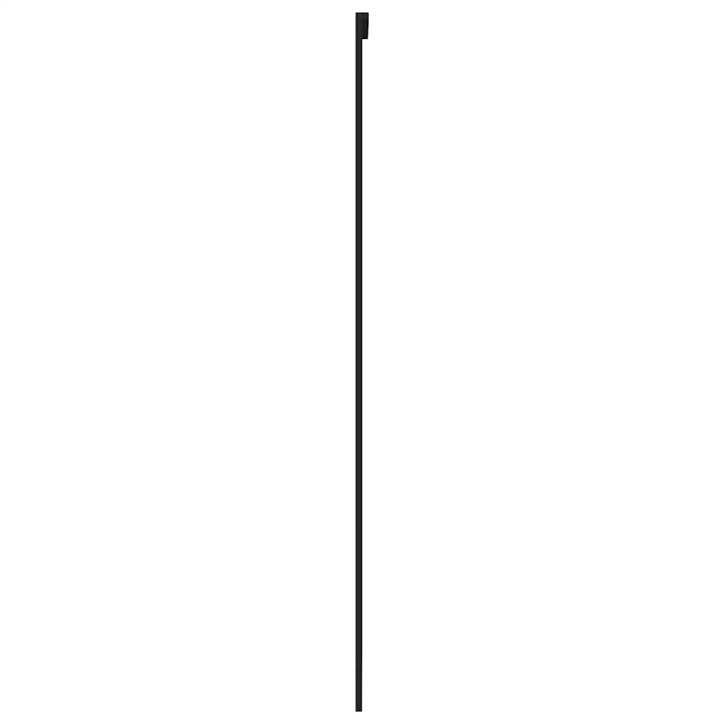 Fekete edzett üveg és alumínium tolóajtó 102,5 x 205 cm 4
