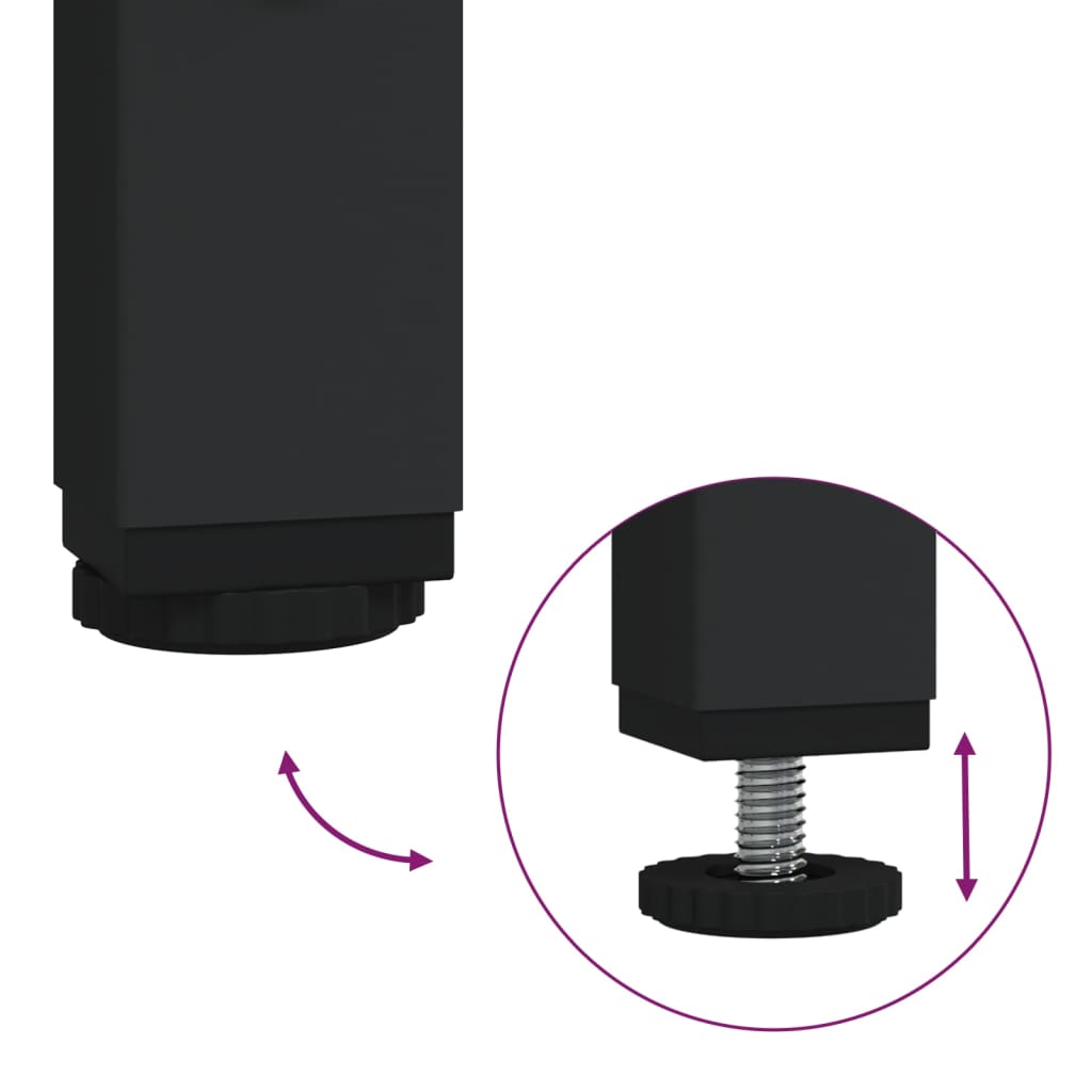 Szürke sonoma színű szerelt fa tálalóasztal 100 x 39 x 78,5 cm 9
