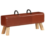 Barna valódi bőr tornapad 110 cm 2