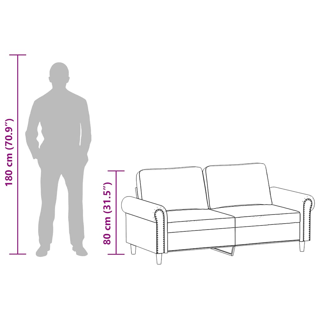 2 személyes krémszínű műbőr kanapé 140 cm 10
