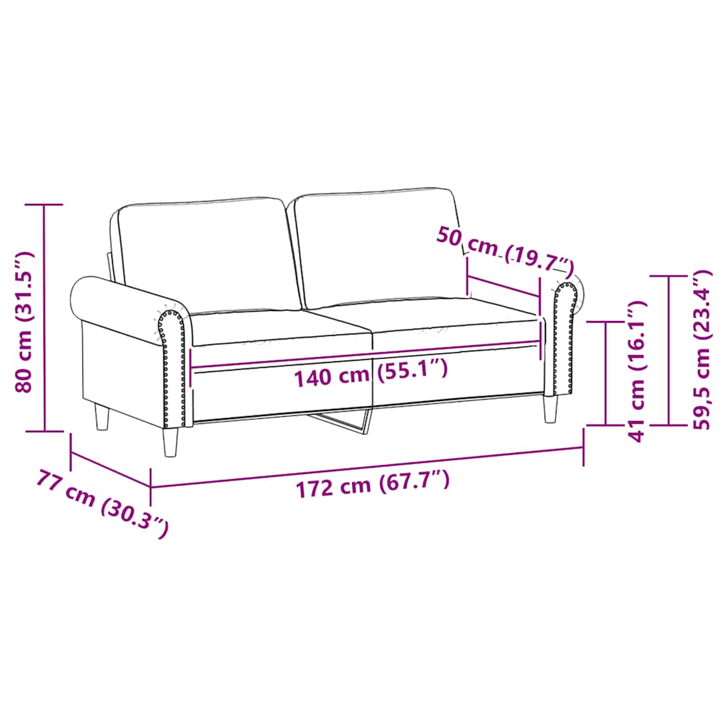 2 személyes bordó színű műbőr kanapé 140 cm 9