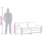 2 személyes bordó színű műbőr kanapé 140 cm 10